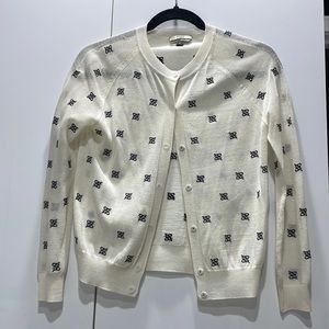 Fendi printed crew neck sweater size 36